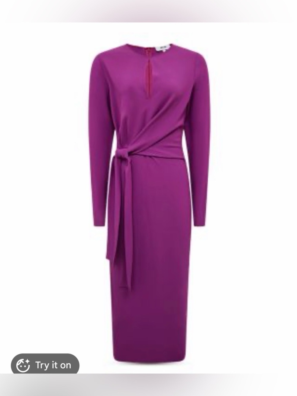REISS Valentina Tie Waist Bodycon Dress Size 4